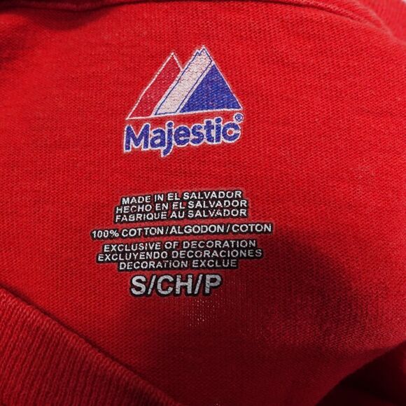 ST LOUIS CARDINALS RALLY SQUIRREL 2011 POSTSEASON MAJESTIC RED TSHIRT SIZE S - Picture 5 of 5